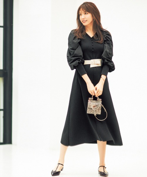 CELFORD」 ニットワンピース 38 ベージュ レディース : 83819906  