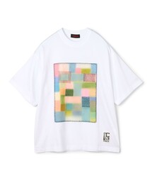 CABaN（キャバン） tシャツ スビンコットン モザイクプリントTシャツ