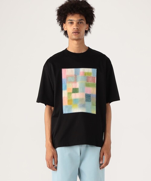 masashi【超美品】CABaN プリントTシャツ CABaN tシャツ スビンコットン モザイクプリントTシャツ メンズ