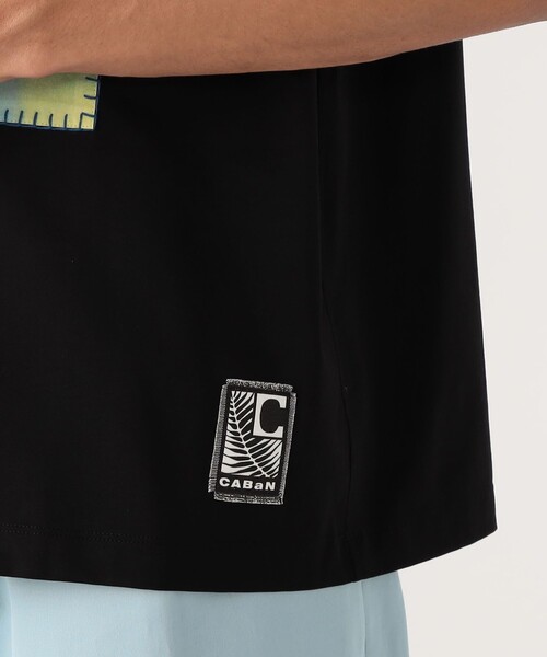 CABaN（キャバン） tシャツ スビンコットン モザイクプリントTシャツ