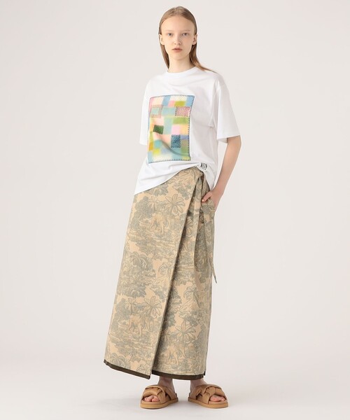 CABaN tシャツ スビンコットン モザイクプリントTシャツ メンズ
