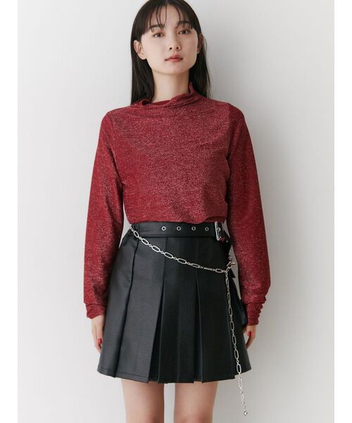 ジュエティ　ラメニット jouetie tシャツ ラメハイネックトップス レディース : ZOZOTOWN