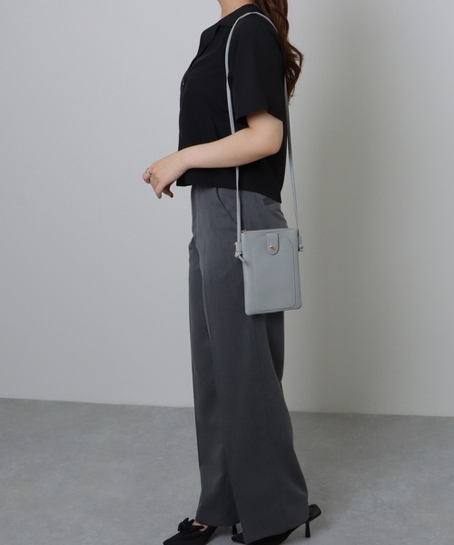 ショルダーバッグ レザー レディース サコッシュバッグ Lace Ladies ショルダーバッグ バッグ キーリング付き