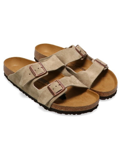 ビルケンシュトック サンダル レディース アリゾナ スウェード 24㎝  トープ BIRKENSTOCK サンダル Arizona LEVE Taupe / ビルケンシュトック