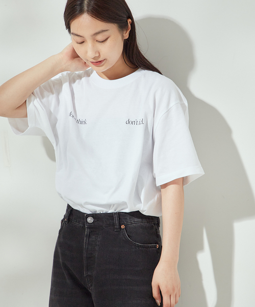 tシャツ 「別注」「SKIN/スキン」dont think T-SHIRTS：Tシャツ レディース SKIN(Swatch) tシャツ 「別注」「SKIN/スキン」dont think T