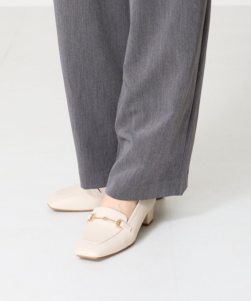 WA ORiental TRaffic ローファー メタリックラインビットヒール