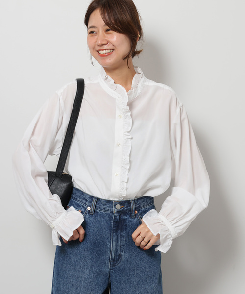 kyaaan　ジャーナルスタンダードレリュームフリル襟ブラウス JOURNAL STANDARD relume（ジャーナルスタンダード レリューム