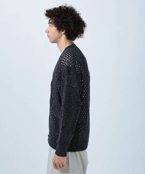 BAYFLOW（ベイフロー） カーディガン BIGメッシュニットカーディガン