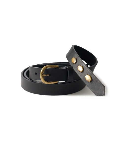 小物 SUBCIETY studded belt Subciety ベルト Studs leather belt メンズ レディース