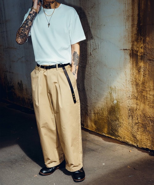 Subciety ベルト Studs leather belt メンズ レディース