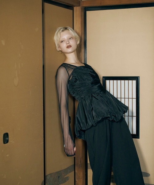 ANDRESD パンツドレス shirring gather setup dress : ZOZOTOWN Yahoo 