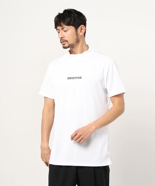 ブリーフィング ゴルフ モックシャツ メンズ 半袖 シャツ ハイネック