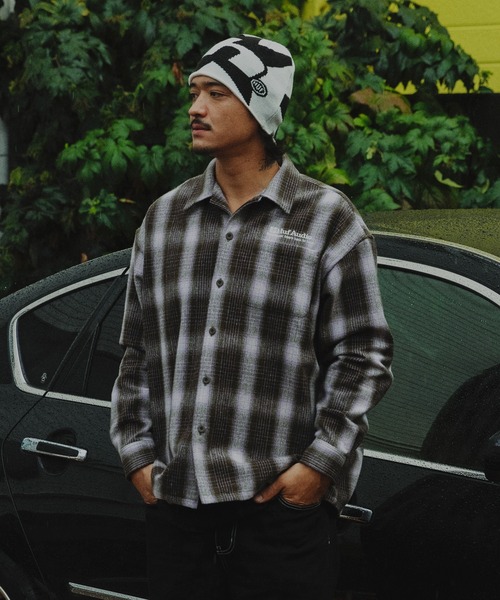 HUF シャツ AUDIO CHECK SHIRT / ハフ 長袖シャツ メンズ