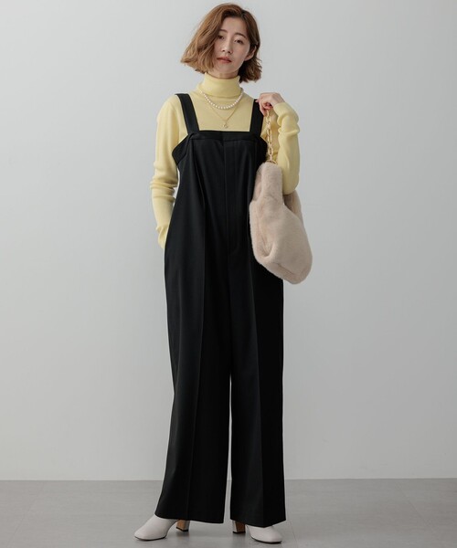 サロペット・オーバーオール・オールインワン m.u COTTON TWILL OVERALL size2 サロペット オーバーオール 「VERY3月号掲載/洗える」TRコンフォート