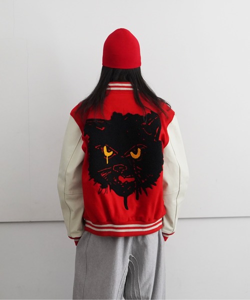 Basketcase ブルゾン アウター Basketcase KITTY ， letterman メンズ 