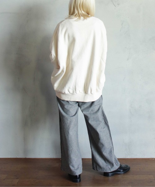 so sea  ウールタテガミパンツ コウベレタス KOBE LETTUCE 綿100%ハイウエストストレートワイド