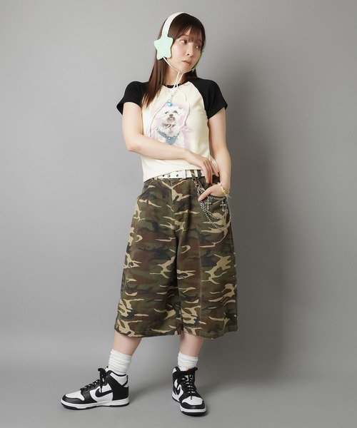 M97 Mサイズ　ハーフパンツ　ヒョウ柄　ナイロンパンツ M97 Mサイズ ハーフパンツ ヒョウ柄 ナイロンパンツ - メルカリ
