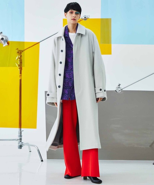 MAISON SPECIAL」 ステンカラーコート 0 ブルー メンズ メゾン