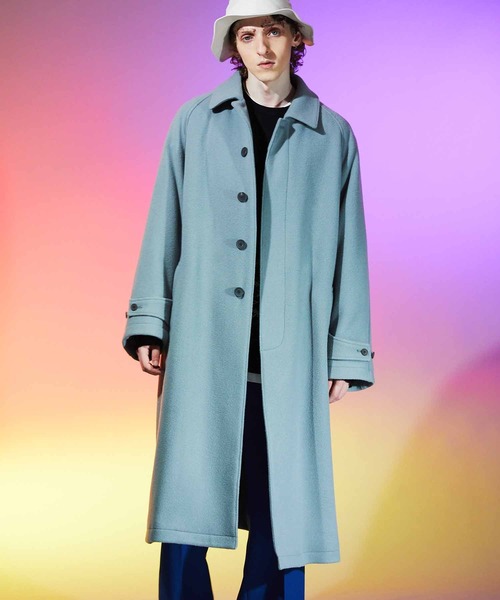 MAISON SPECIAL ステンカラーコート ブルー サイズ0 MAISON SPECIAL」 ステンカラーコート 0 ブルー メンズ ステンカラー