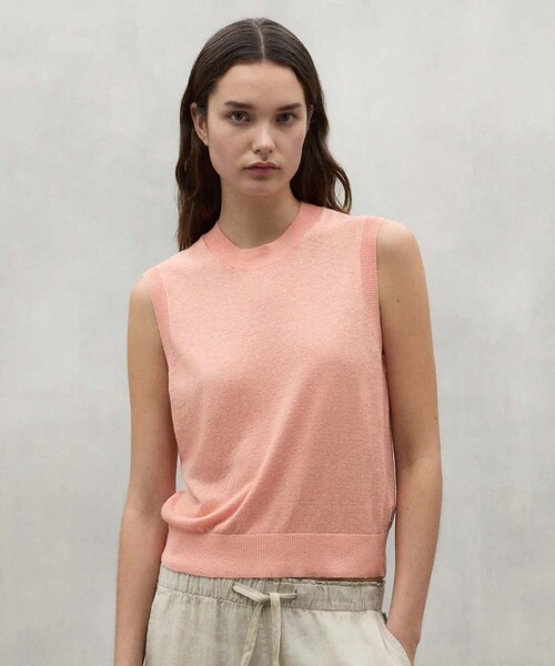 ニット セーター MELIA サマーニット ベスト / MELIA LINEN KNITTED SWEATER WOMAN レディース ECOALF ニット セーター MELIA サマーニット ベスト / LINEN
