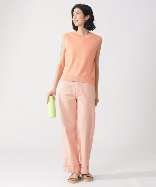ニット セーター MELIA サマーニット ベスト / MELIA LINEN KNITTED SWEATER WOMAN レディース ECOALF ニット セーター MELIA サマーニット ベスト / LINEN