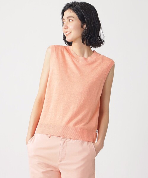 ニット セーター MELIA サマーニット ベスト / MELIA LINEN KNITTED SWEATER WOMAN レディース ECOALF ニット セーター MELIA サマーニット ベスト / LINEN