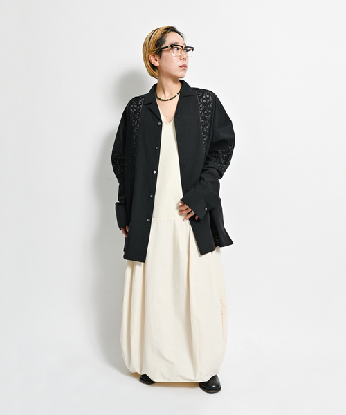 CITYSHOP ワンピース COMBI BALLOON DRESS：ワンピース
