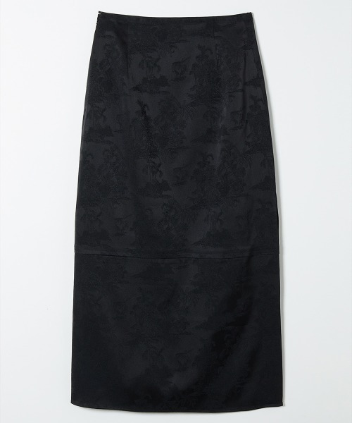 スカート teloplan Obrecht Skirt Black TĔLOPLAN（テーロプラン）Obrecht Skirt プリーツラップスカート