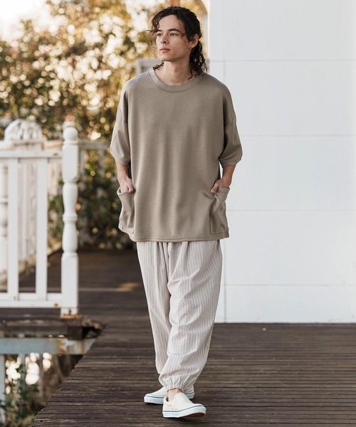 CAMBIO（カンビオ） tシャツ mt9470-ルーズシルエットサイドポケット
