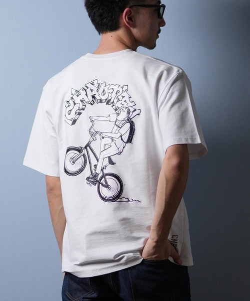 boohoo MAN オーバーサイズ 半袖 パーム バックプリント Tシャツ CHROME/クローム オーバーサイズ/バックプリントTシャツ JP264