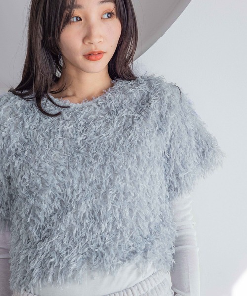 LOWRYS FARM tシャツ 2WAYフリンジフェザー2P 293472 レディース