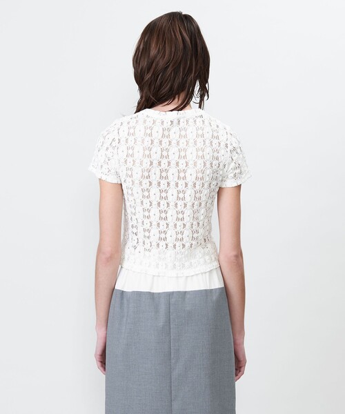 ASTRAET tシャツ 「ASTRAET」 レース クルーネックTシャツ