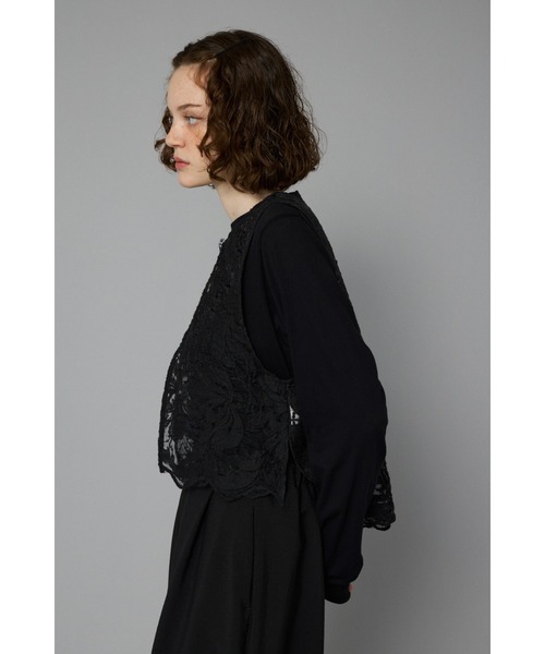 ベスト ジレ lace vest　　レースベスト レディース HeRIN.CYE ベスト ジレ lace vest レースベスト レディース