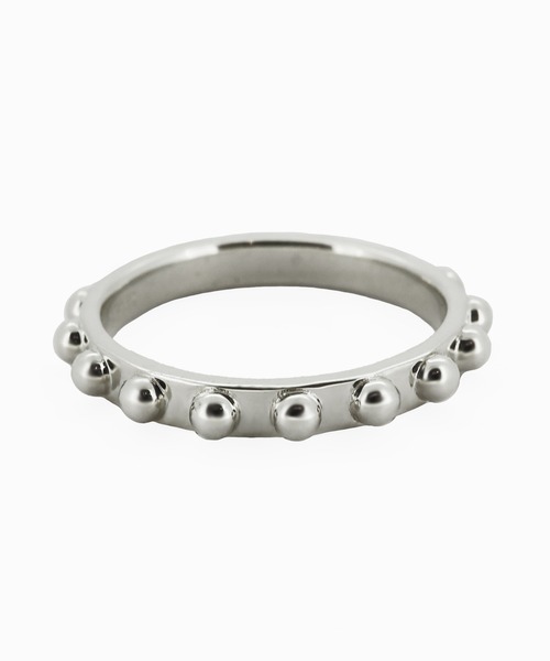 e.m. 指輪 ボールスタッズリング/SILVER/メンズ/レディース/25SS 