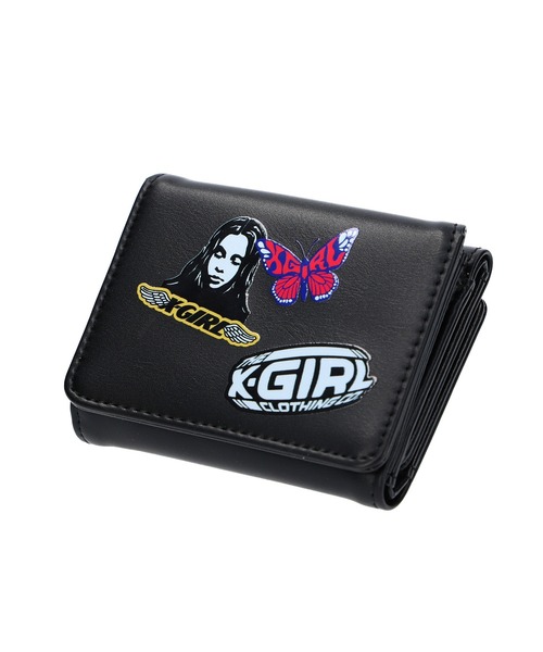 X-girl 財布 STICKER MINI WALLET レディース : ZOZOTOWN Yahoo