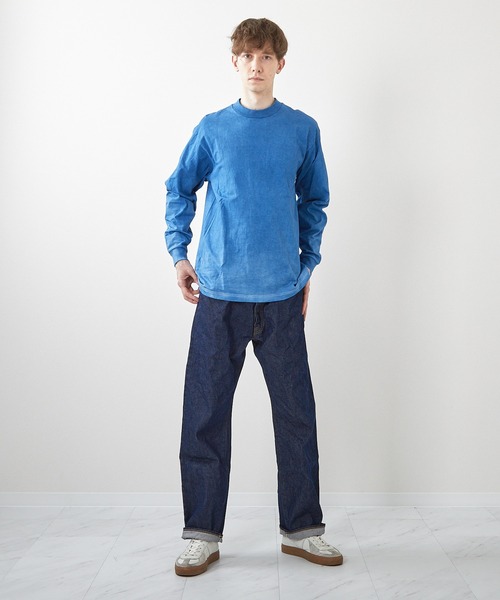 ミマ tシャツ 「MiMAAi」阿波藍本藍染めロングスリーブTEE メンズ