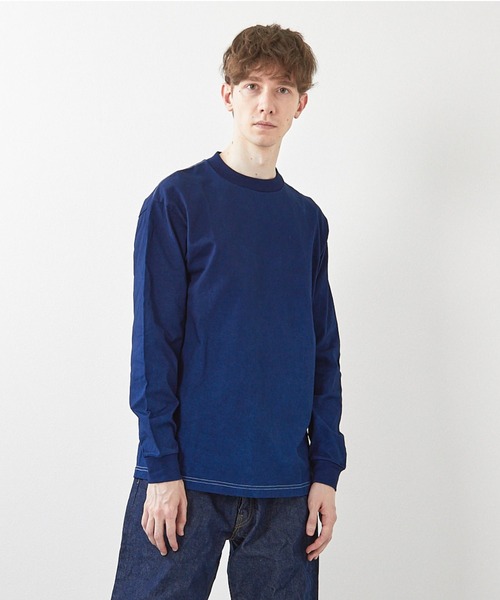 ミマ tシャツ 「MiMAAi」阿波藍本藍染めロングスリーブTEE メンズ