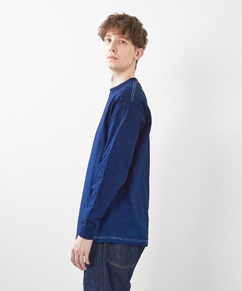 ミマ tシャツ 「MiMAAi」阿波藍本藍染めロングスリーブTEE メンズ