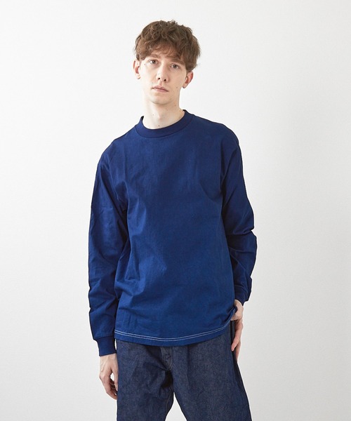 ミマ tシャツ 「MiMAAi」阿波藍本藍染めロングスリーブTEE メンズ