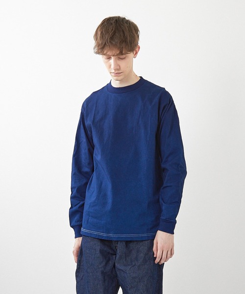 ミマ tシャツ 「MiMAAi」阿波藍本藍染めロングスリーブTEE メンズ
