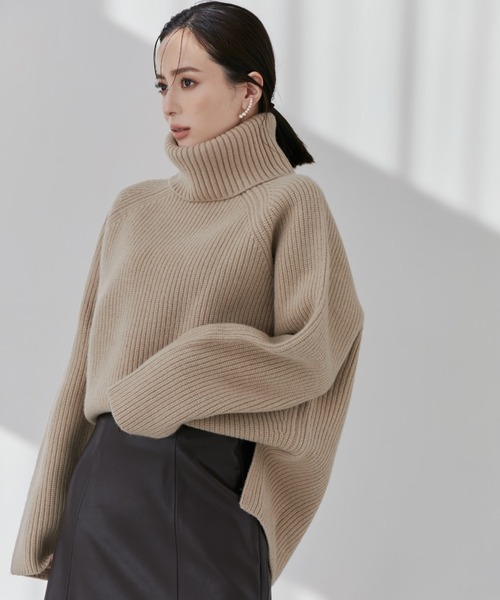 anuans（アニュアンス） タートルネックニット FREE アイボリー  