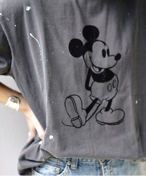 tシャツ GOOD ROCK SPEED (グッドロックスピード) 別注ペインティングミッキーTシャツ レディース メンズ GOOD ROCK SPEED (グッドロックスピード) 別注ペインティング