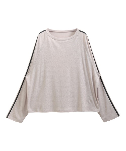 SUNFLOWER EIGHT tシャツ 袖ラインシアートップス レディース