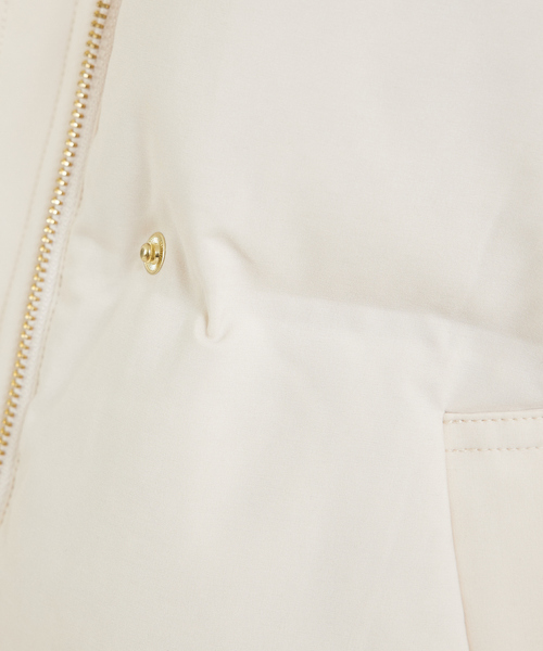 「abahouse mavie」 ダウンジャケット 38 アイボリー レディース_画像6