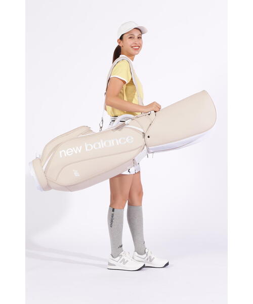 【美品】ニューバランス ゴルフ 軽量 スリムキャディバッグ８型【ホワイト】 New Balance Golf ニューバランス ゴルフ キャディバッグ(46