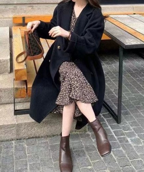 「SPIGA」 「cadbury」ピーコート MEDIUM ピンク レディース_画像3