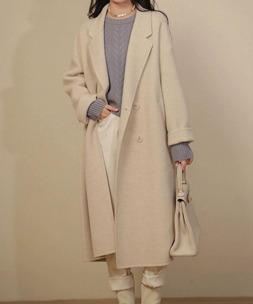 「SPIGA」 「cadbury」ピーコート MEDIUM ピンク レディース_画像6