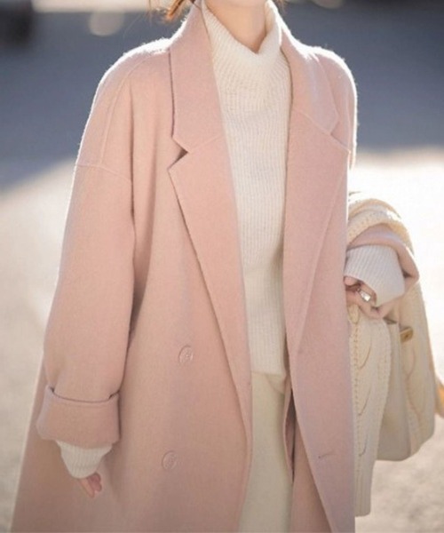 「SPIGA」 「cadbury」ピーコート MEDIUM ピンク レディース_画像7