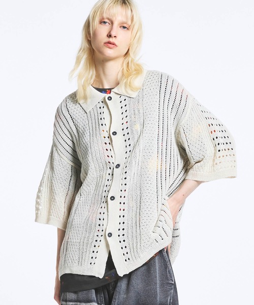 メゾンスペシャル 半袖ニット MAISON SPECIAL セーター ニット 「UNISEX」Prime-Over Short