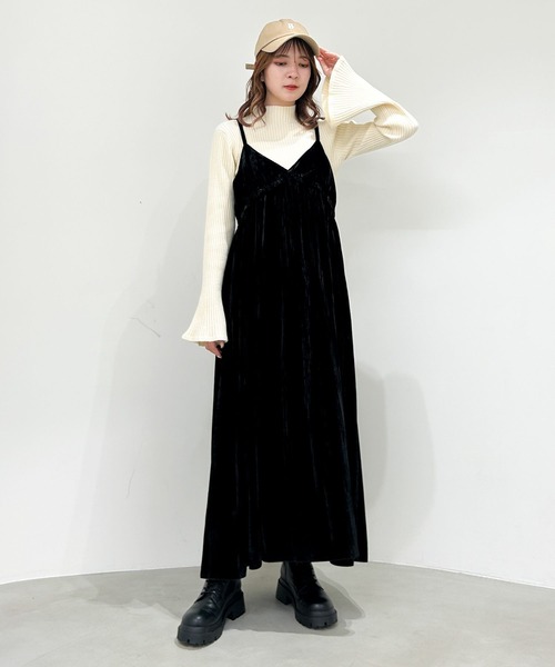 「Heather」 キャミソールワンピース FREE グレー レディース_画像2